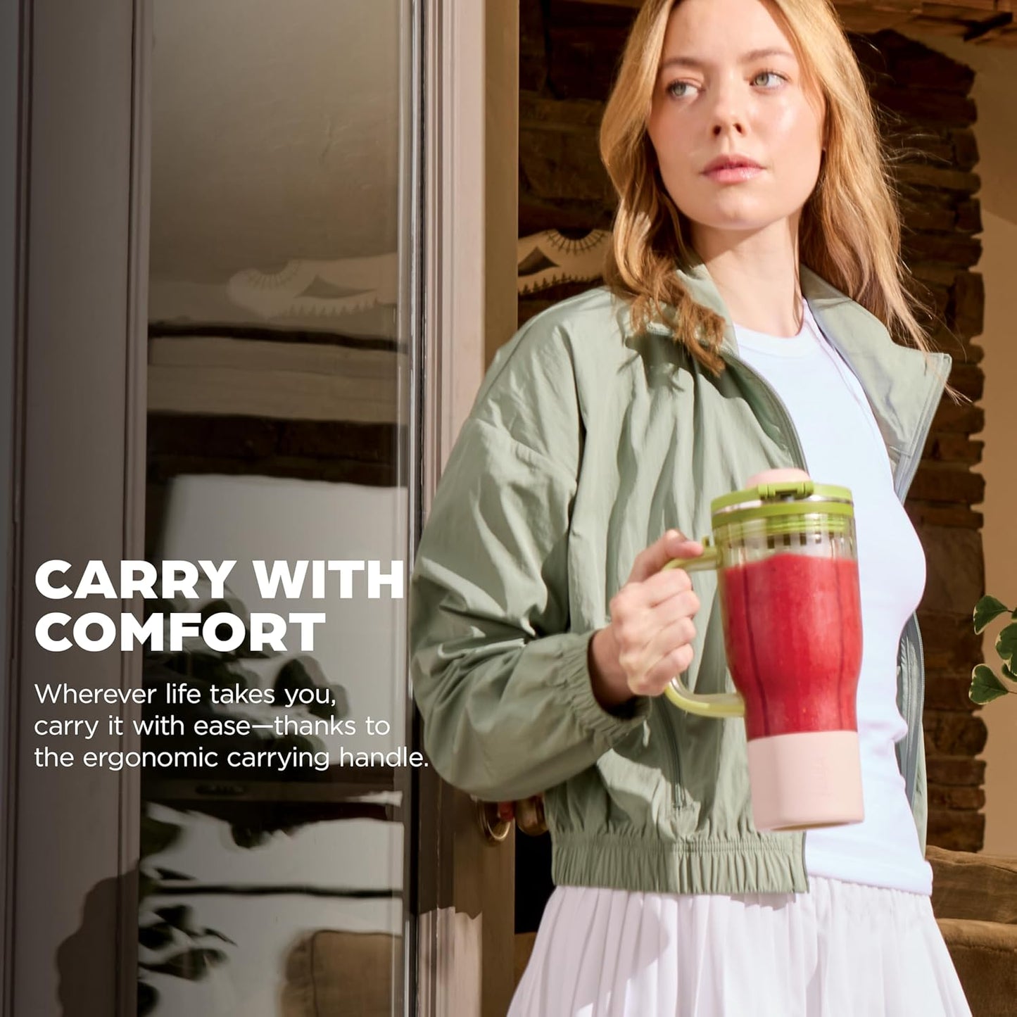 Ninja BlendBOSS | Personal Smoothie Blender & Tumbler | 26oz Travel Tumbler w/Leakproof Lid & Intergrated Chug Spout | AutoIQ Technololgy | 1200 Peak Watt | Watermelon Bubblegum | DB301GNBRN | (NEW)