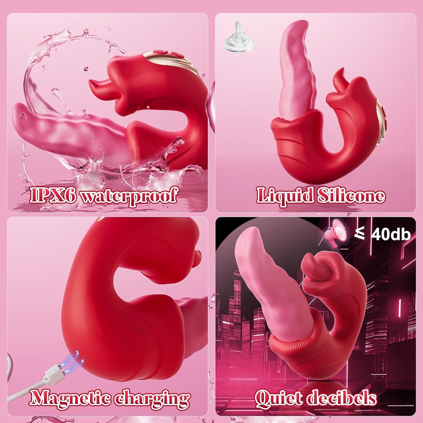 VibeWhip 4-in-1 Tongue Slap & Thrust Vibe